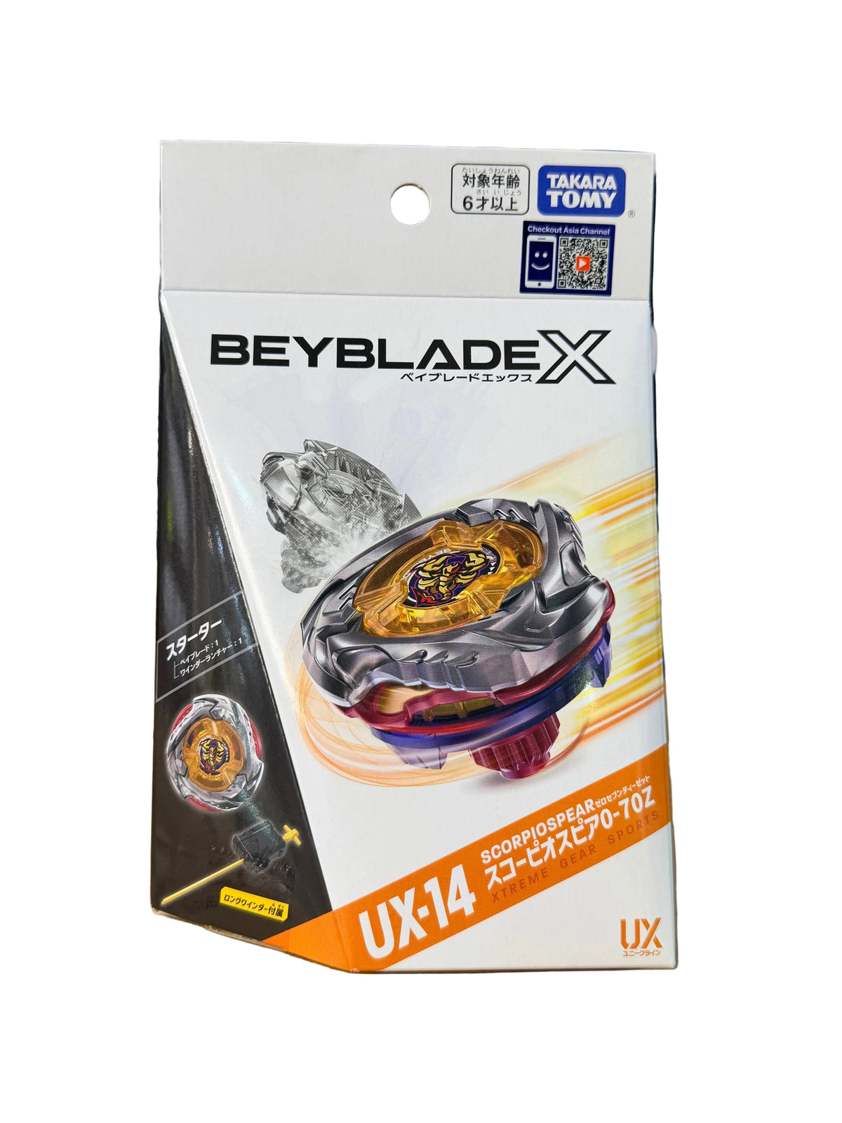 [港code]BeybladeX爆旋陀螺UX-14 天蠍長矛 0-70Z